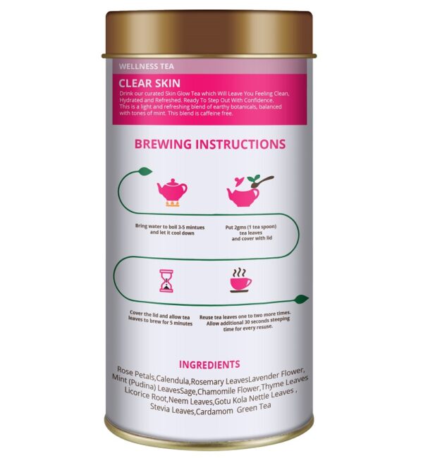 Happy Glow | skin glow tea | clear skin tea | Detox tea for skin | Calendula tea | Detox tea (100gm)