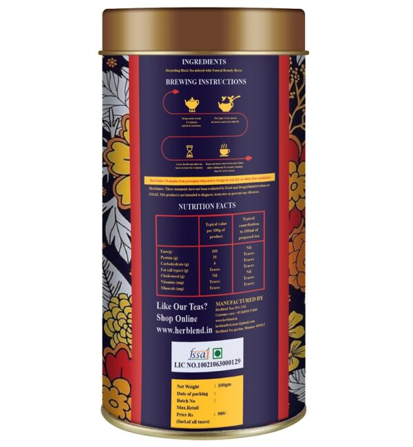 Brandy tea | Darjeeling Tea | Black Tea ( 100 gm )