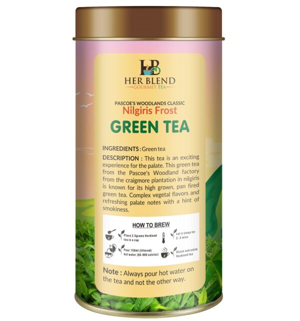 PASCOE'S WOODLANDS CLASSIC Nilgiri frost green tea (100gm)