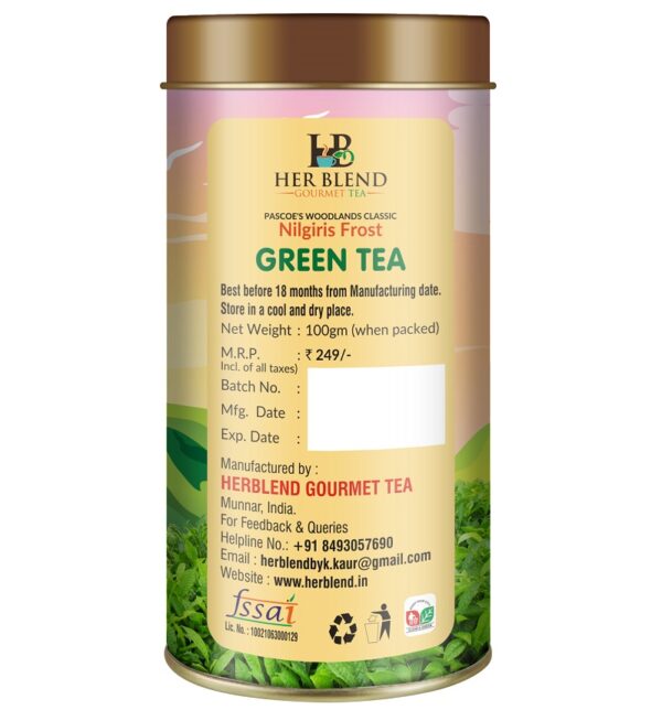 PASCOE'S WOODLANDS CLASSIC Nilgiri frost green tea (100gm)