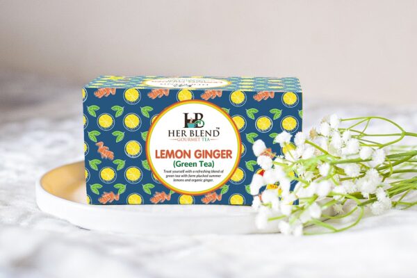 Lemon Ginger Green Tea Tea Bags Herblend 8105