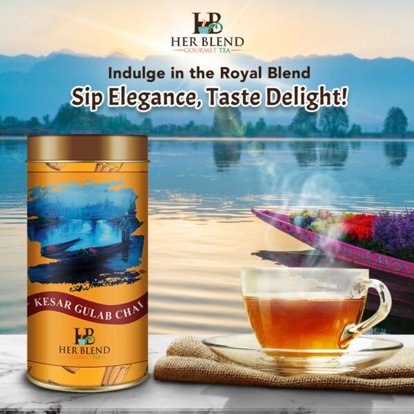 Saffron rose tea | Kesar Gulab Chai (100gm/50cups)